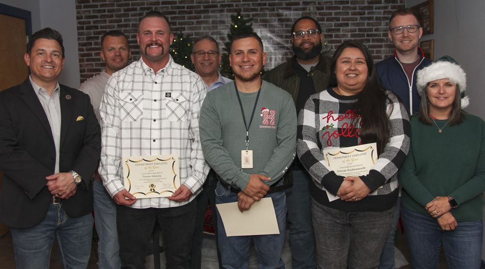 Department Employee of the Year recipients.