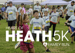 Runners Warm Up at for Heart of Heath Run