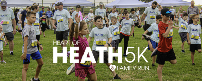 Runners Warm Up at for Heart of Heath Run