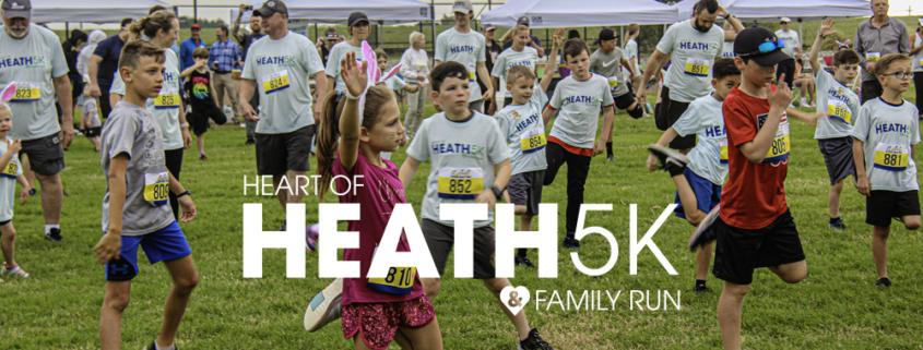 Runners Warm Up at for Heart of Heath Run