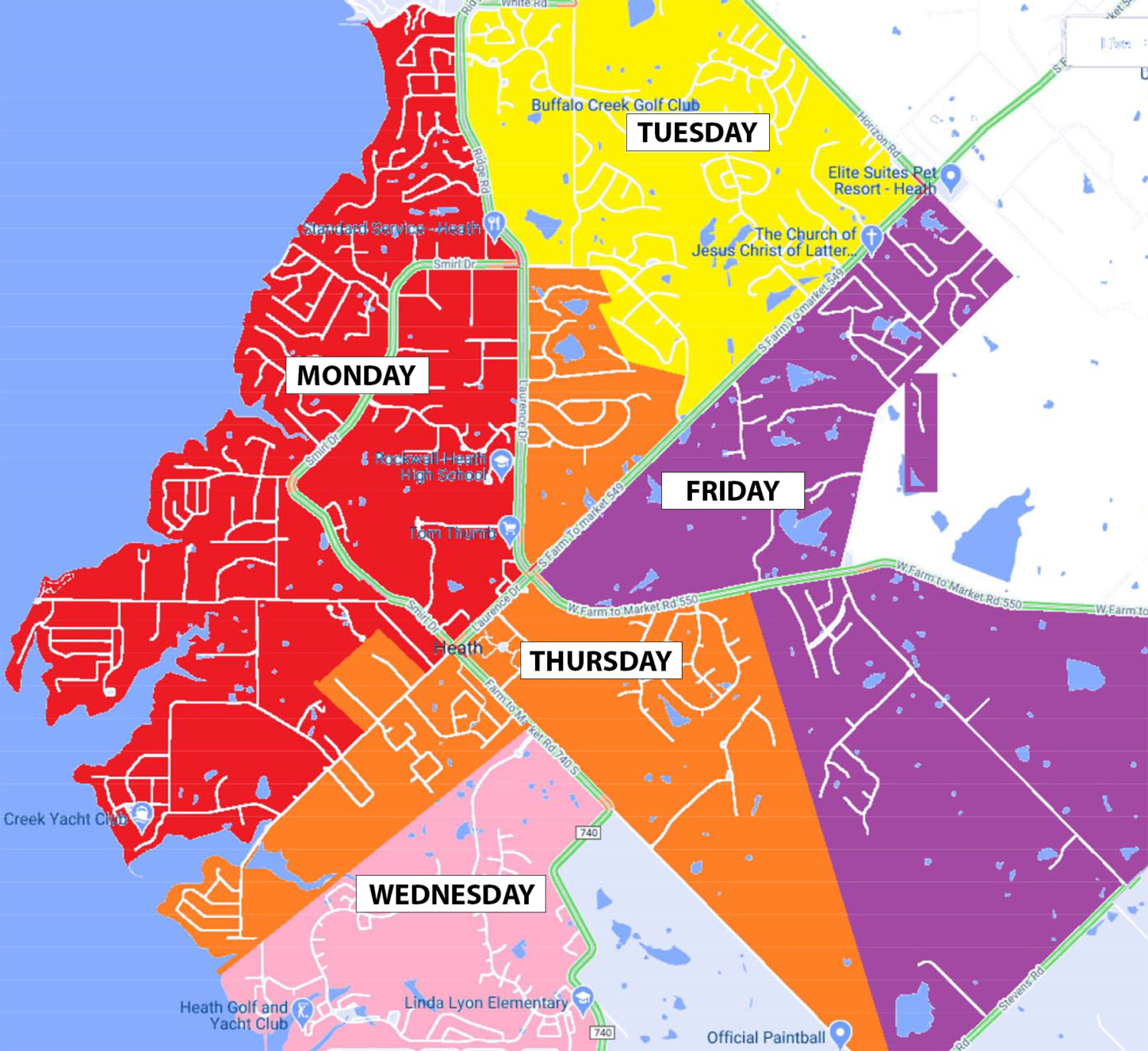 WASTE COLLECTIONS TO EXPAND COLLECTION SCHEDULE – City of Heath, TX