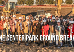 Dignitaries at the Towne Center Park Ground Breaking Ceremony.