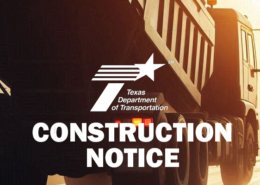 TxDOT Construction Notice.