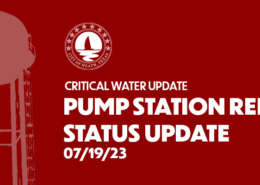 Pump Station Repair Status update.